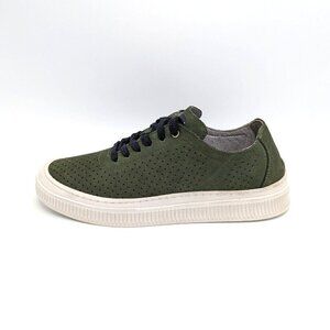 AXXELL Unisex Suede Leather Low Top Sneakers Hunter Green Mens 8 Womens 9.5 NEW